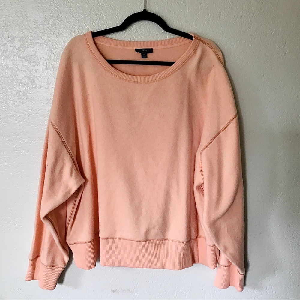 NWOT J. Crew Brushed Terry Pullover Sweatshirt 3XL